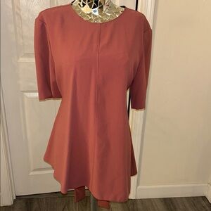NWT Zara Blush Pink Tunic Top Sz Large